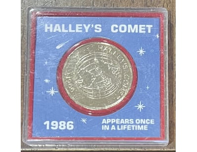 1986 RARE HALLEY'S COMET: APPEARS ONCE IN A LIFETI...