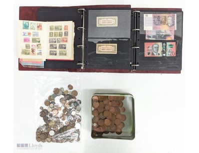 COMPREHENSIVE NUMISMATIC AND PHILATELIC COLLECTION...