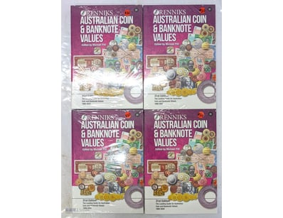 FOUR NEW RENNIKS 31ST EDITION AUSTRALIAN COIN & BA...