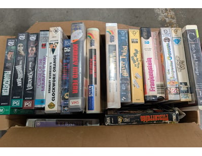 Collection of VHS Tapes Including Frankenstein, Ol...