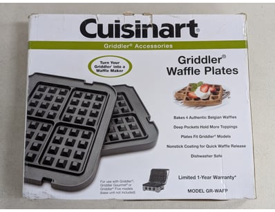 Cuisinart griddler waffle plates, model: gr-wafp
...