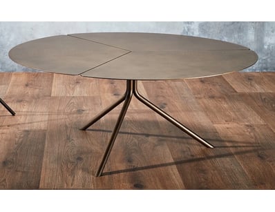 RRP: $690, Coffee Table, Brushed Antique brass, Le...
