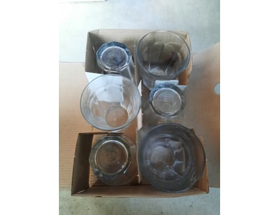 Box of six durable cups.

BID PER BOX.

