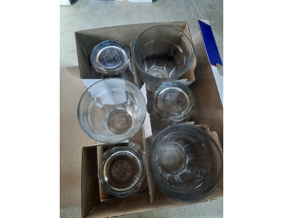 Box of six durable cups.

BID PER BOX.

