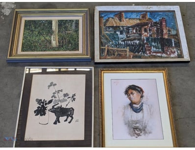 COLLECTION OF FOUR ART FRAMES

Original Acrylic On...