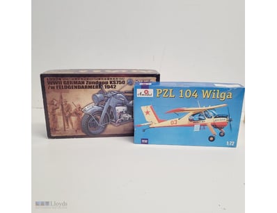 VINTAGE SCALE MODEL KIT COLLECTION - GERMAN MILITA...