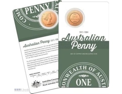 2021 110TH ANNIVERSARY OF AUSTRALIAN PENNY - $1 CO...