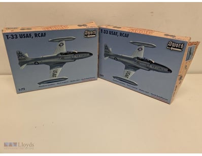 SWORD 1/72 SCALE T-33 USAF RCAF AIRCRAFT MODEL KIT...