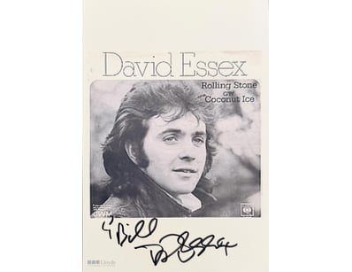 DAVID ESSEX SIGNED PHOTO 

David Essex Personally ...