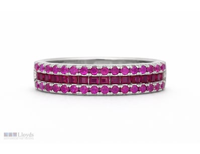 NATURAL SRI LANKAN SAPPHIRE RING ON 925 SILVER - W...