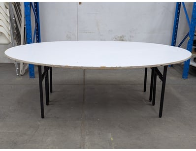 Trestle table, oval shape, foldable legs for stora...