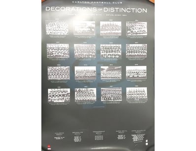 3X "DECORATIONS OF DISTINCTION" CARLTON FOOTBALL C...