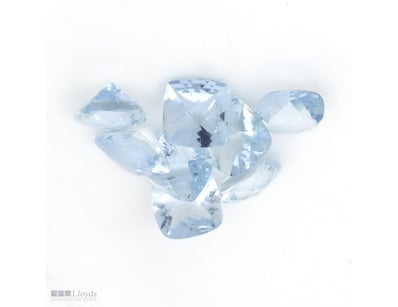 5.95CT TSW X 8, NATURAL BERYL AQUAMARINES     

Sq...
