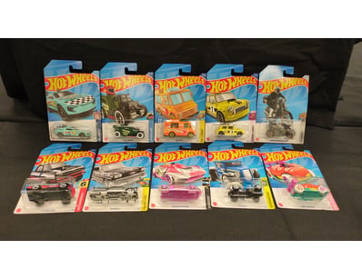 10X ASSORTED SILVER TREASURE HUNT HOT WHEEL CARS I...