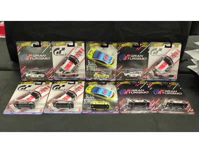 10X HOT WHEELS PREMIUM CARS INCLUDING GRAN TURISMO...