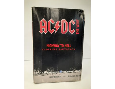AC/DC "HIGHWAY TO HELL" CABERNET SAUVIGNON WINE BO...