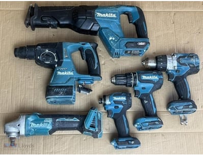 Cordless Makita tools. 1 x DHP481 hammer drill (18...