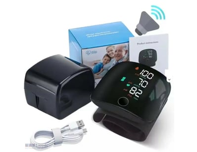 Wrist Blood Pressure Cuff Sphygmomanometer 24 Hour...