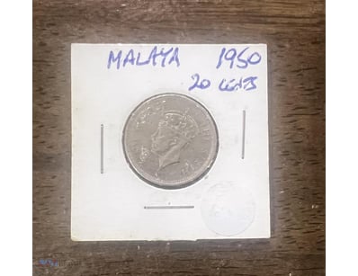 1950 MALAYA 20 CENTS VERY SCARCE  



294202+18
