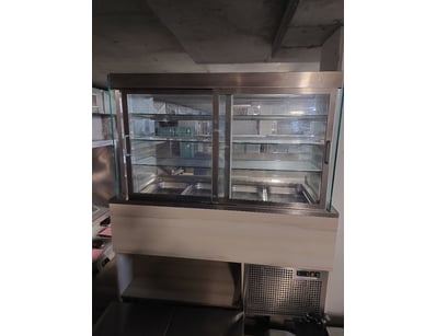 4-Tray Self-Serve Open Display Cold Servery with R...