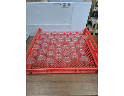 Lot of clear glass glasses/cups. 11x9x9cm

SOLD AS...