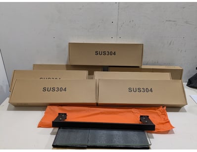 Lot of SUS304 stainless steel roof rack bars with ...