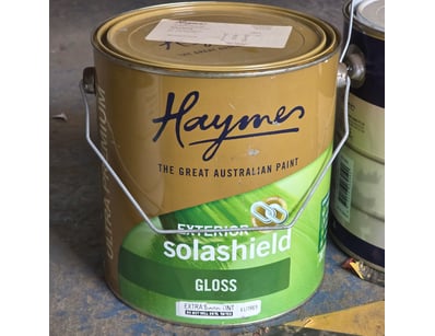 Haymes paint, exterior, solashield, gloss, extra d...