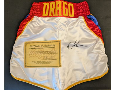 FLORIAN MUNTEANU SIGNED DRAGO BOXING SHORTS

Inc...