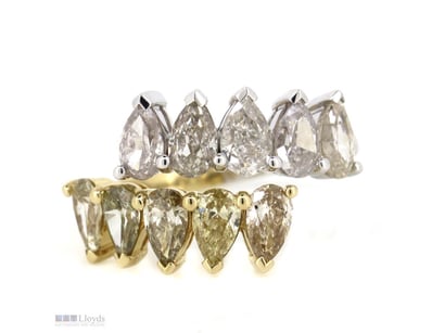 14K YELLOW/WHITE GOLD AND DIAMOND, CROSSOVER RING....