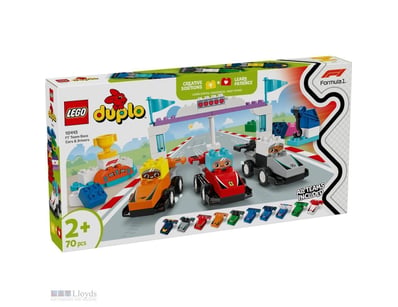 Lego 10445 Duplo Town F1 Team Race Cars - New