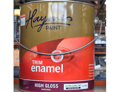 Haymes paint Trim enamel high gloss solvent based,...