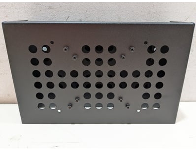 Industrial metal ventilation panel or server rack ...