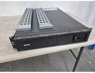 UPS, APC, Model: SMX3000RMHV2U, with rack rails
...