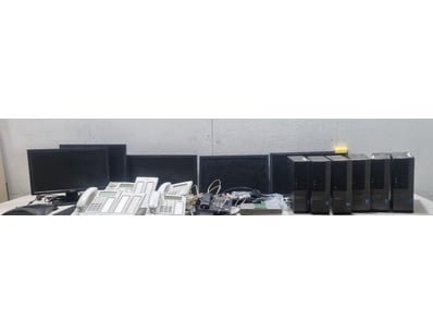 Office Equipment Lot, includes monitors,keyboards ...