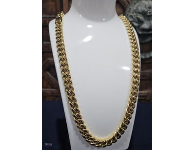 MIAMI CUBAN  PVD PLATED POLISHED STAINLESS STEEL  ...