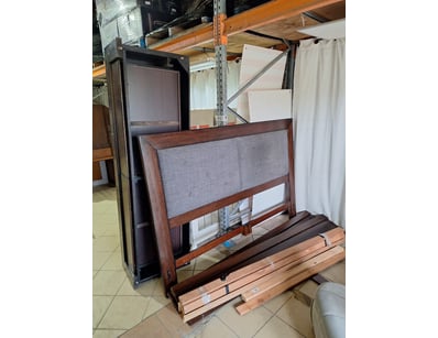 Bed Frame, King Size, Timber Style, Brown Finish
...