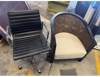 1 x office chair 
1 x decorative chair

