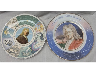 HALLEY'S COMET COMMEMORATIVE PLATE COLLECTION 1985...
