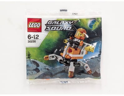 LEGO Galaxy Squad set 30230 featuring an orange an...
