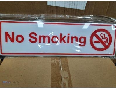 Sandleford, no smoking sign.

Dimensions: 10cm (H)...