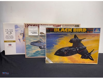 VINTAGE AIRCRAFT MODEL KIT COLLECTION - HASEGAWA &...