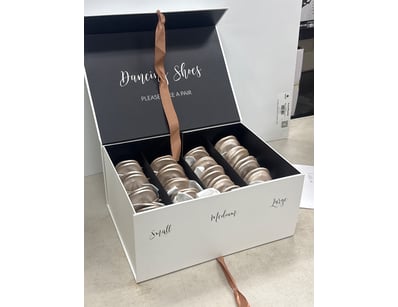 Dancing shoes Box Set Luxe, Champage/White

