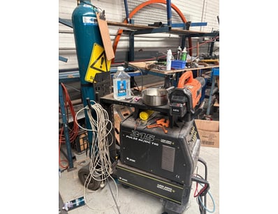 Uni-Mig 315 TIG Pulse AC/DC Welder + Trolley + Arg...