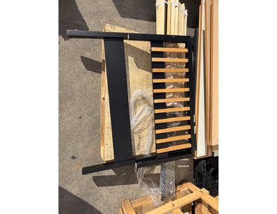 Single Bed Frame. Assembly required, sold as is. T...