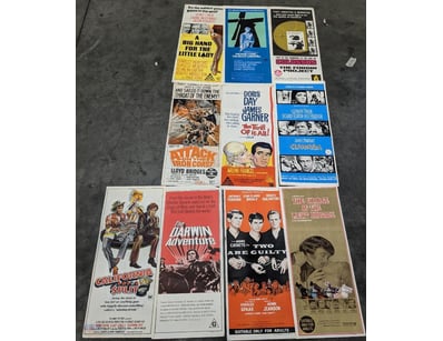 COLLECTION OF 10 VINTAGE MOVIE POSTERS FROM CLASSI...