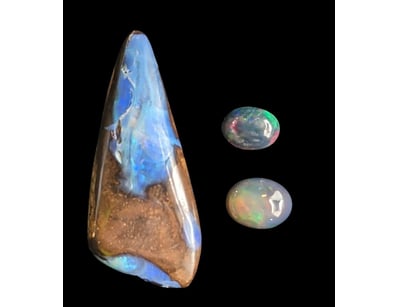 

2.18 TCW BLACK OPAL,
21.8 CARATS WINTON BOULDER ...