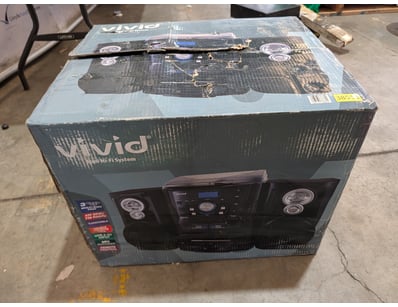 Vivid Mini Hi-Fi System with Turntable (Model AMH-...