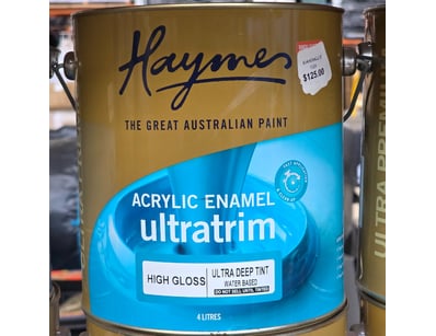 Haymes paint, Acrylic enamel ultratrim, high gloss...