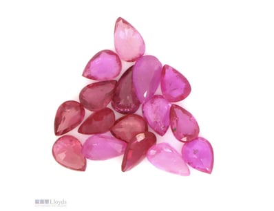 2.99CT TSW X 16, NATURAL CORUNDUM RUBIES     

Pea...