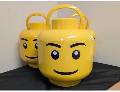 LEGO MINIFIGURE HEAD STORAGE CONTAINERS - SET OF T...
